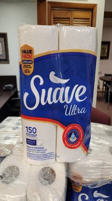 42608 - Suave 2 Pack Paper Towels/150 Sheets Per Pack/Price Includes Delivery USA