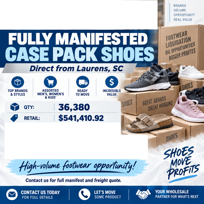 69940 - Case Pack Shoe Load USA